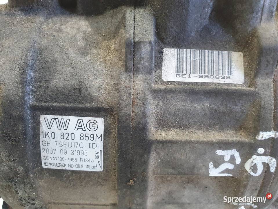 SPRĘŻARKA KLIMATYZACJI VW Golf V 16 FSI