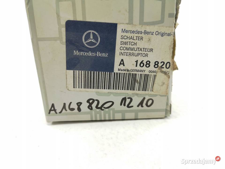 WŁĄCZNIK ŚWIATEŁ AWARYJNYCH MERCEDESBENZ A W168 Panele sterowania, przełączniki lubelskie