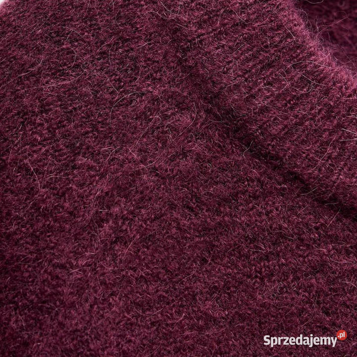 Zara piękny ciepły luźny sweter z wełną alpaką Warszawa