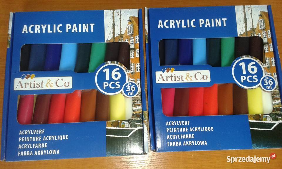 farby akrylowe 16 x 36 ml Świdnik