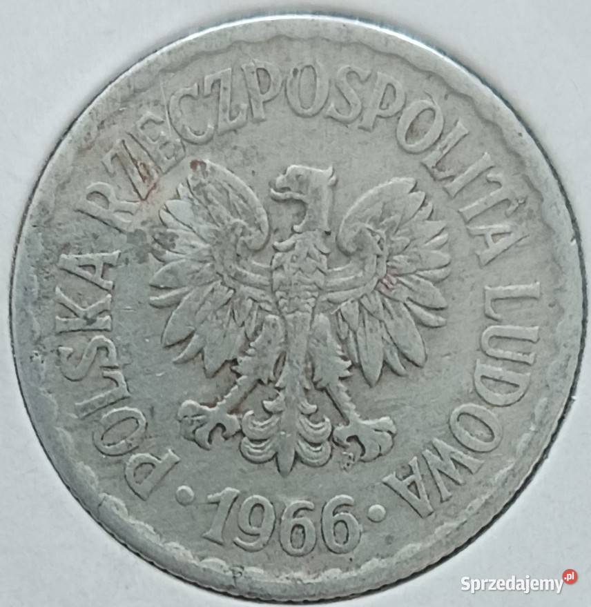 1 Złoty 1966 r 2 PRL ładne wielkopolskie Konin