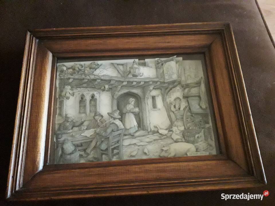 Obraz 3D Anton Pieck z sygnaturą wielkopolskie Koło