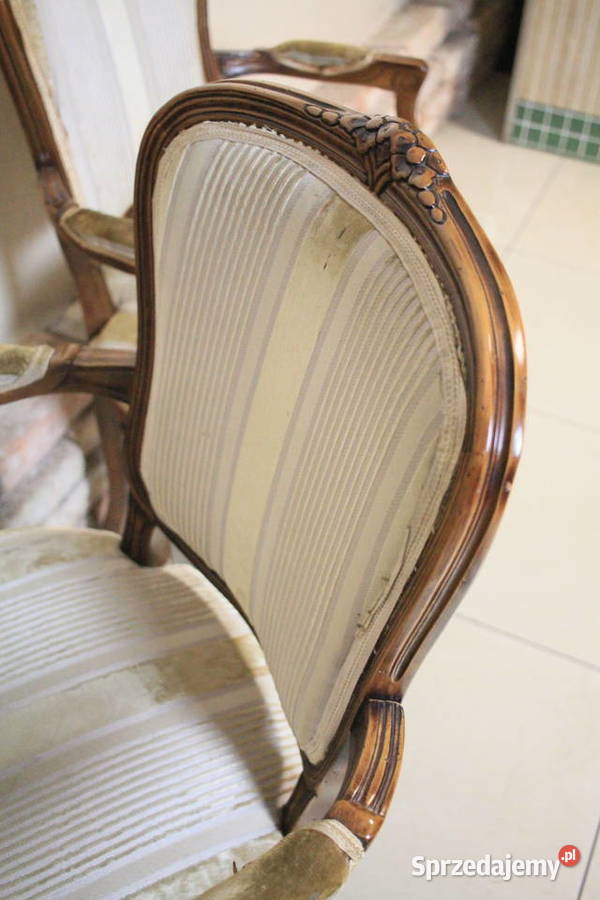 Stylowe dekoracyjne fotele 2 sztuki 60cm śląskie Pszczyna