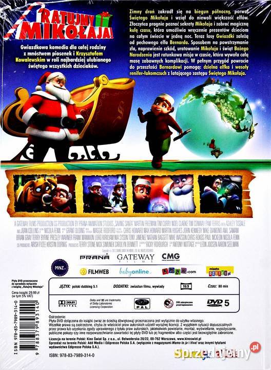 RATUJEMY MIKOŁAJA DVD KS pełne Kalisz sprzedam