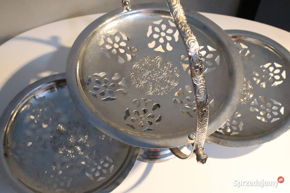 Składana 3 częściowa patera PRL Wrocław