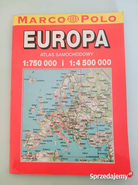 Atlas samochodowy Europa Myszków
