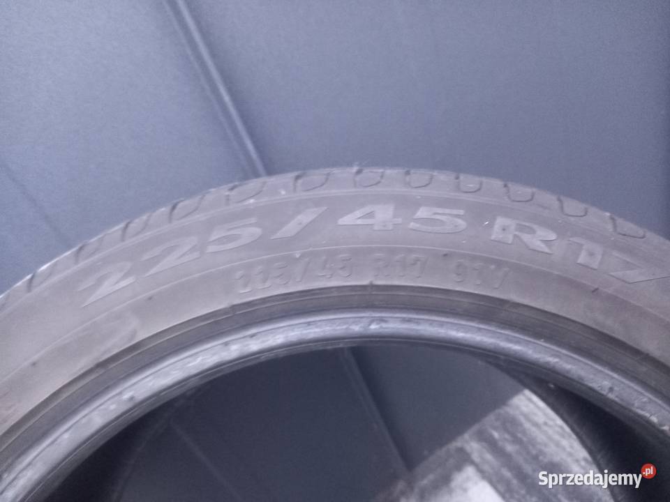 1 x OPONA PIRELLI CINTURATO P7 22545R17 5mm Poznań sprzedam