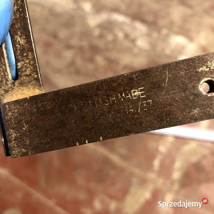 Stalowy stary precyzyjny kątomierze brytyjski Poznań