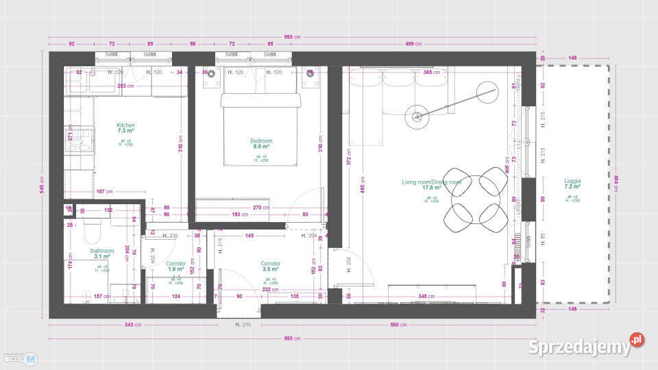 Mieszkanie 42 metry 2 pokoje Kielce 42m2 Sprzedaż