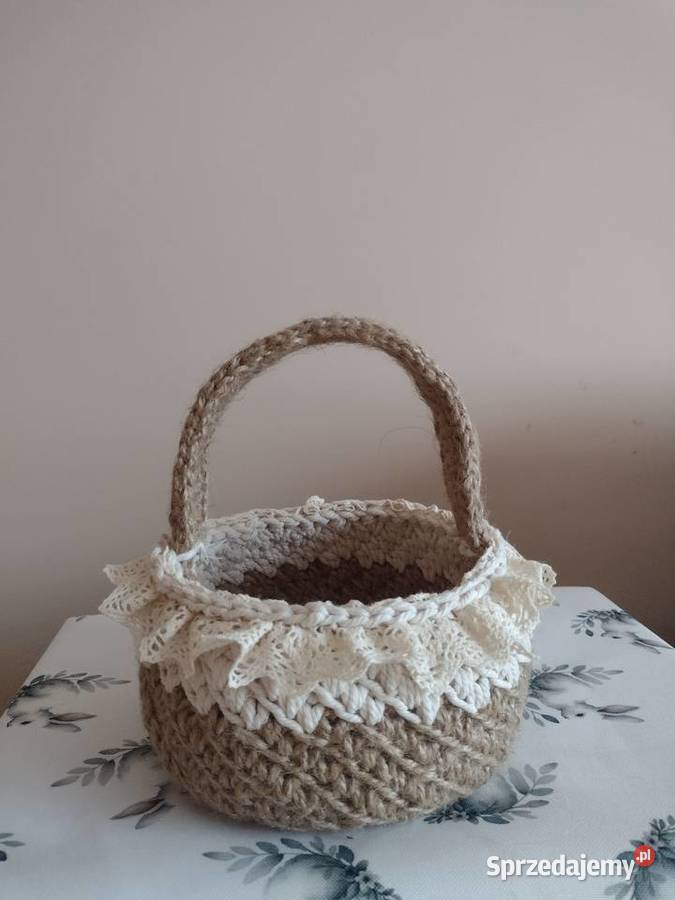Koszyczki wielkanocne szydełkorękodzieło Myszków sprzedam