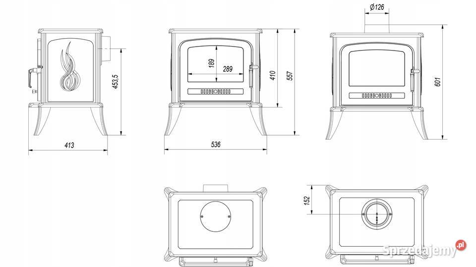 Kominek powietrzny Kratki Antek 10 Kw 180 małopolskie Skawina sprzedam