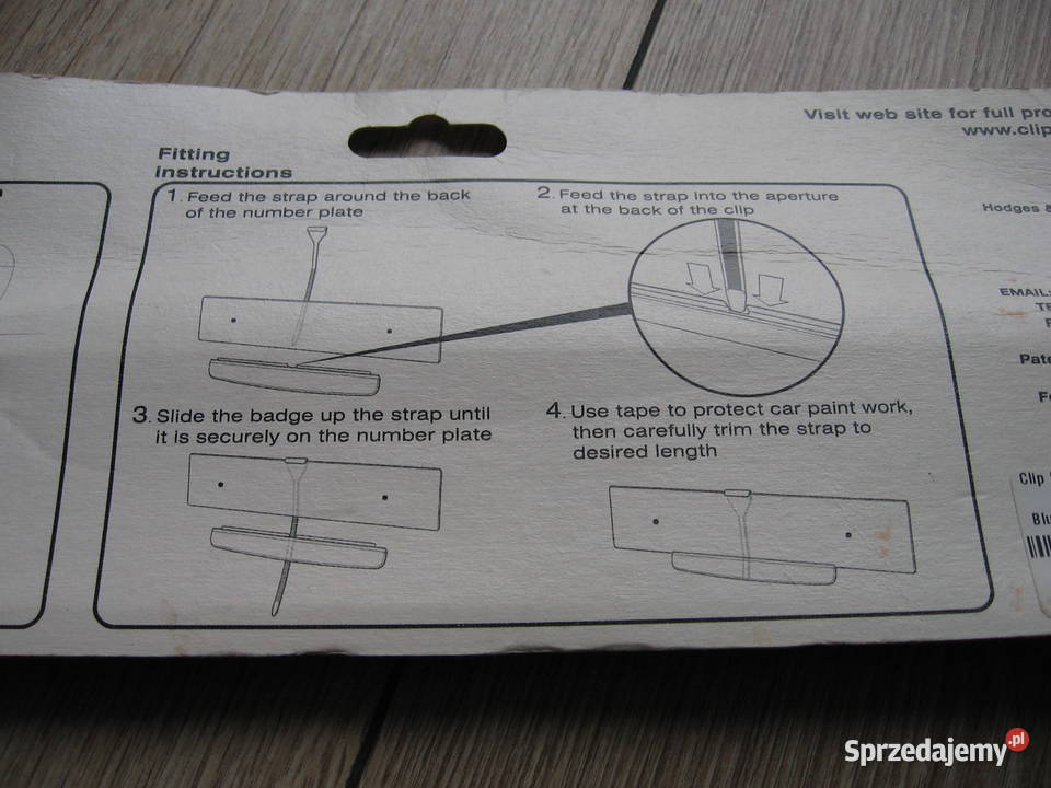 tablica rejestracyjna uchwyt dodatek Leicester Przemyśl