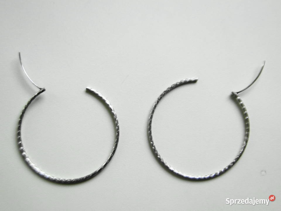 Srebro 925 Nietuzinkowe duże koła kolczyki Kolczyki Warszawa