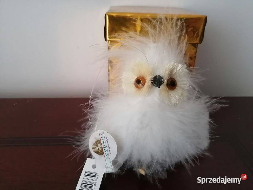Najlepszy prezent Sowa Śnieżna puszyste ozdoby Lublin
