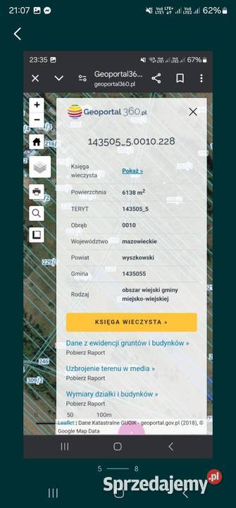 Dzialka budowlana plus rolna 11476m2 Lucynów Duży sprzedam
