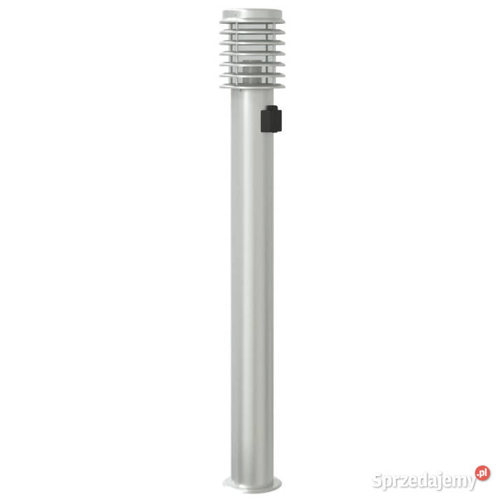 Lampy ogrodowe na słupku z gniazdkiem 3 srebrne Warszawa
