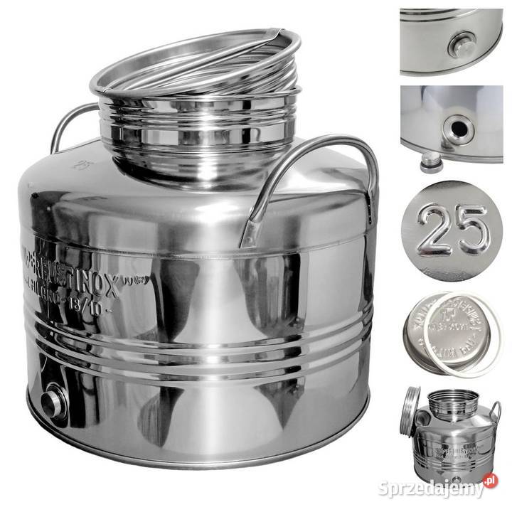 Zbiornik pojemnik 25L beczka bańka kanister inox Siemianowice Śląskie sprzedam