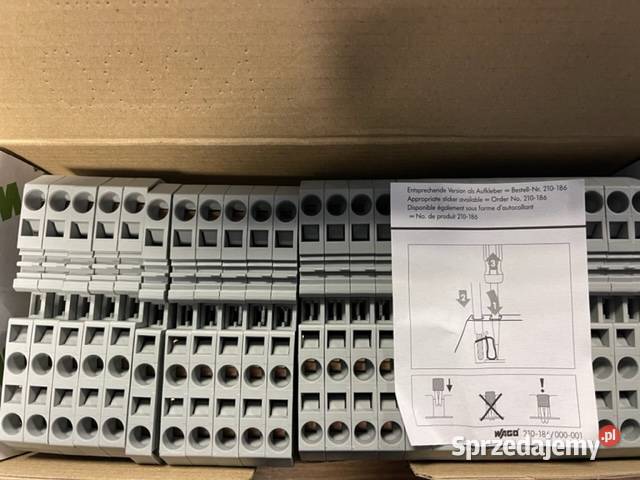 Szyna Listwa łączeniowa na szyne DIN WAGO Elektronika śląskie Rydułtowy