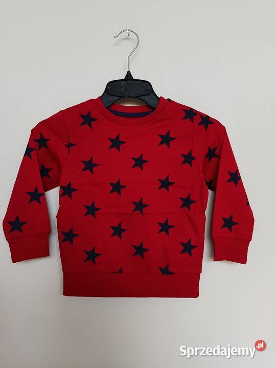 Bluza dziecięca NEXT czerwona w gwiazdki 98 23 Gdynia