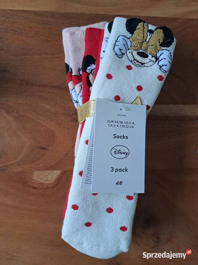 HM Skarpety frotte 3pack Mickey Mouse Myszka