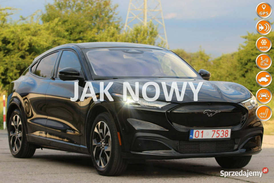 Ford Mustang MachE 2021 Elektryk 294 610 Zasięg czarny opolskie Nysa