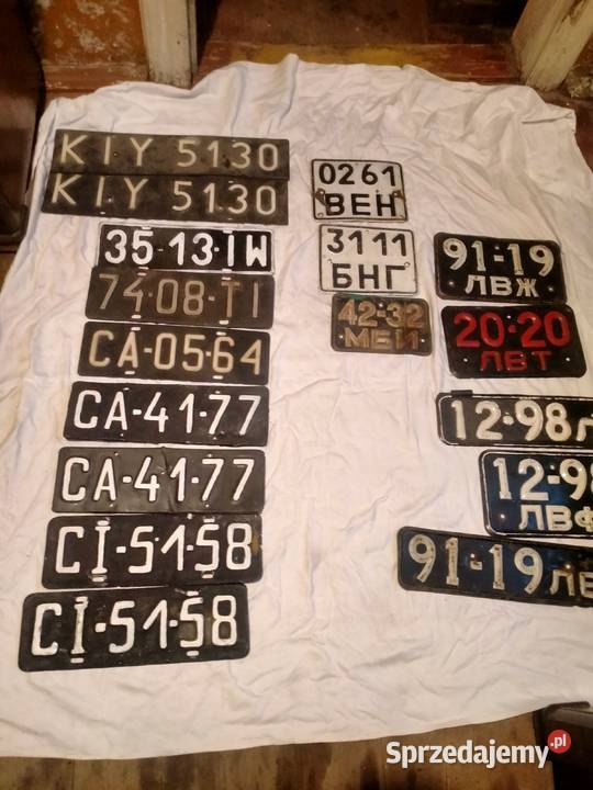 Tablica rejestracyjna Lwow1960 Pińczów