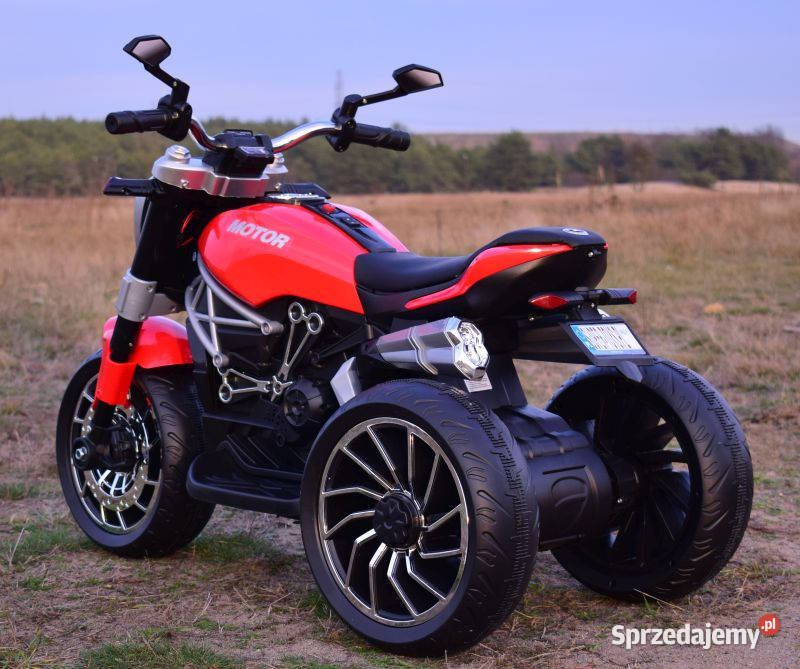 Autko motorek WIELKI MOTOR SKÓRA na akumulator Myszków