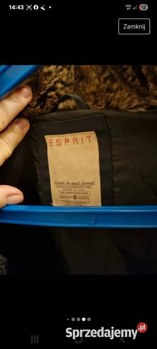 Kurtka puchowa Esprit L czarny Kurtki i płaszcze mazowieckie Warszawa