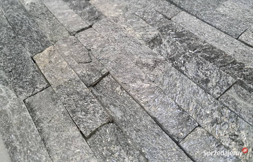 Kamień naturalny Quartz Czarny 10 x 35 0385 m2 Warszawa