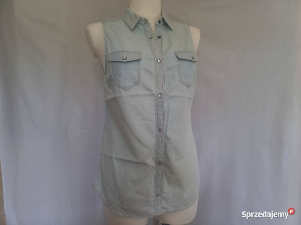 Bluzka jeans jasny Bez Rękawów r 3638 damska bez rękawa Białystok