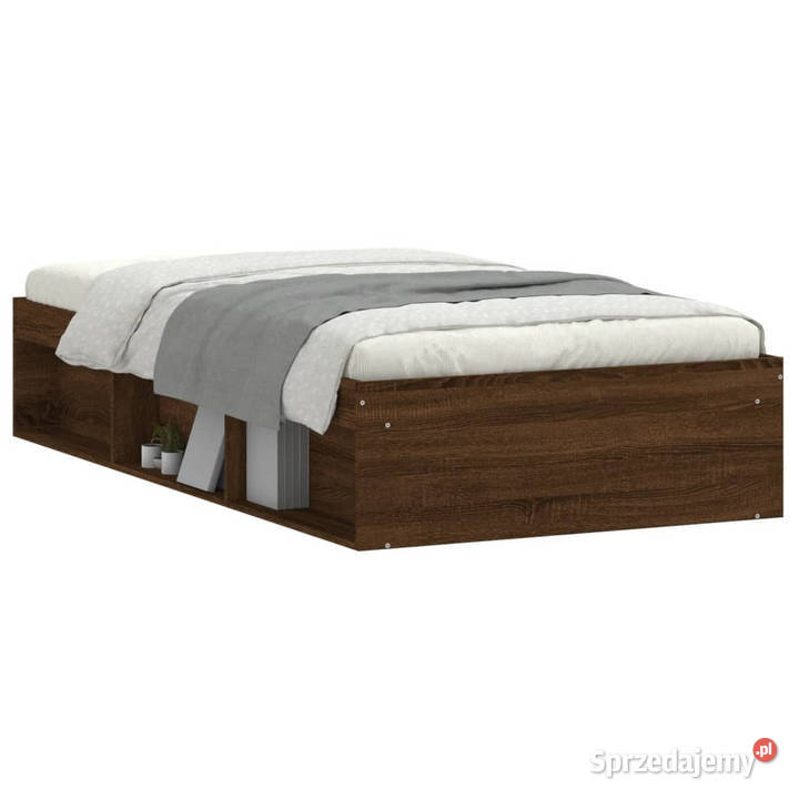 Rama łóżka brązowy dąb 90x200 WM3203830 Warszawa
