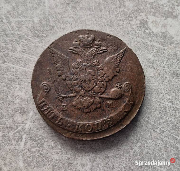 99 ROSJA CARSKA 5 Kopiejek 1769 r EM Wola Kruszyńska