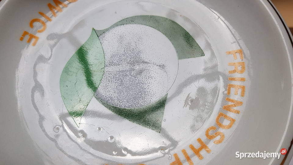 Porcelanowy talerzyk do powieszenia Frendship śląskie Dąbrowa Górnicza