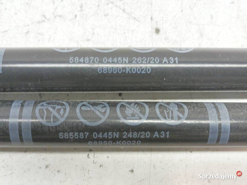 SIŁOWNIK KLAPY BAGAŻNIKA PRAWY LEWY TYŁ KPL