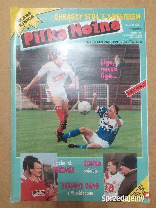 Tygodnik Piłka Nożna rocznik 1994 kompletny Łódź