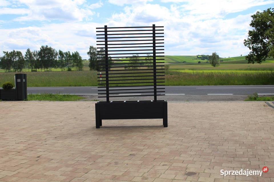 DUŻA DONICA DREWNIANA Z KRATKĄ Lelów