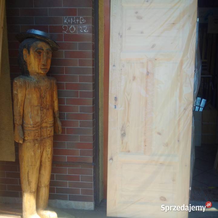 drzwi sosnowe drewniane lite Mocne Solidne Reki Solina sprzedam