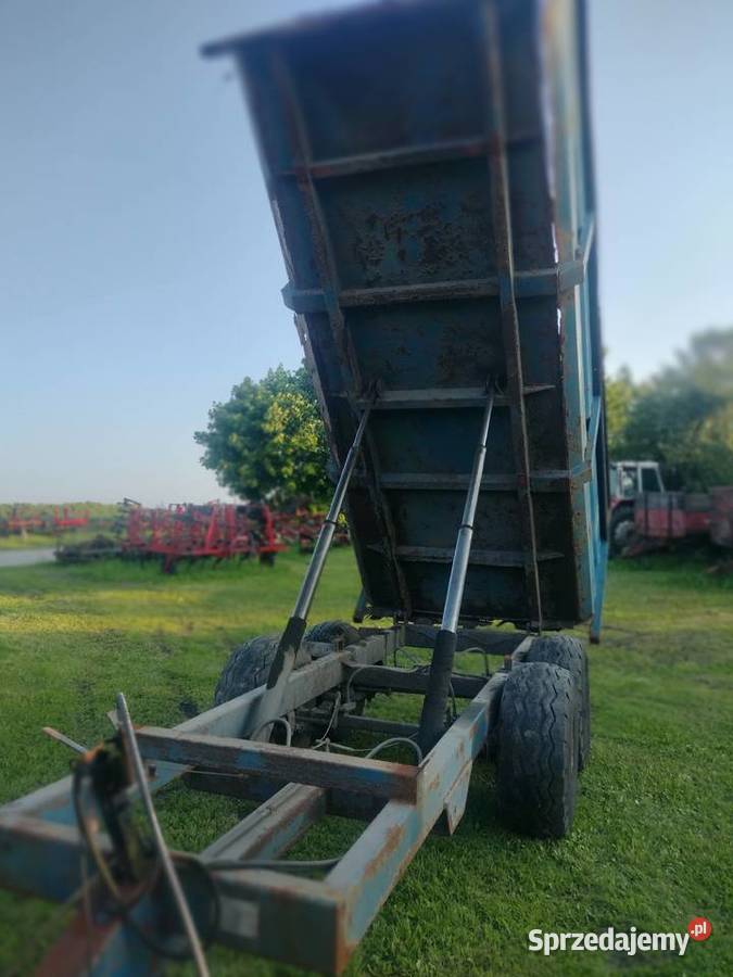 Przyczepa rolnicza tandem wywrotka na tył Sośno