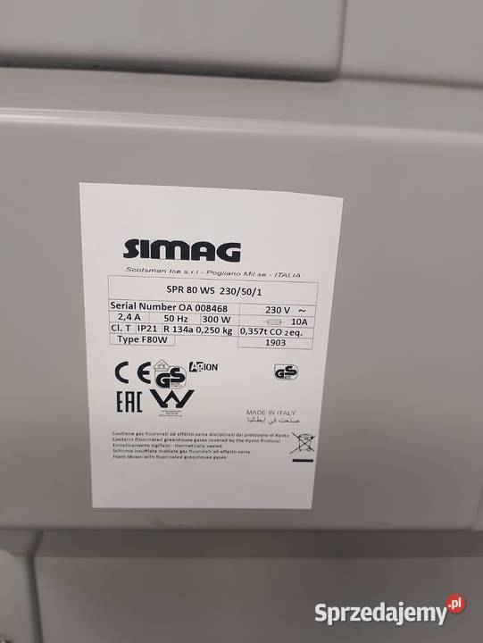 ŁUSKARKA SIMAG SPR80 WS z pompą spustową Gastronomia Wrocław