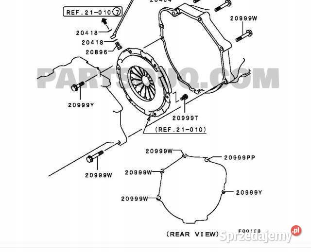 USZCZELKA SKRZYNI BIEGÓW MITSUBISHI MD703812 osobowe sprzedam