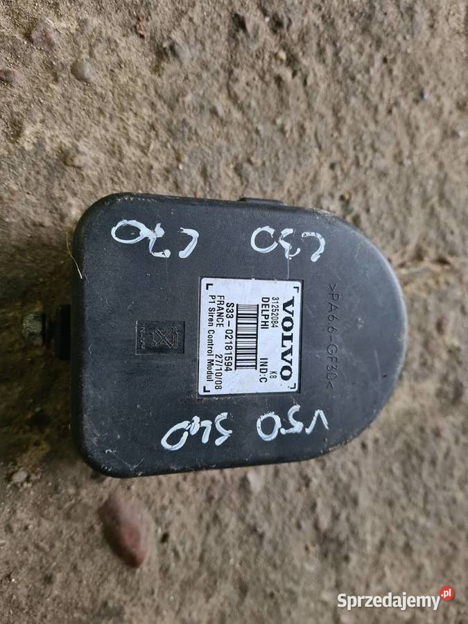Volvo C30 S40 V50 C70 Syrena Alarmu 31252084 Pozostałe Strzyżówka