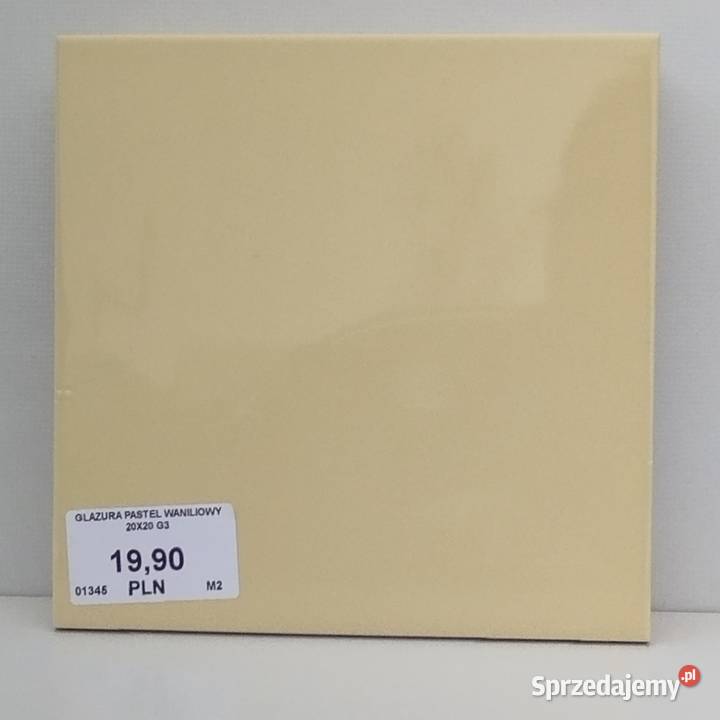 Tania Płytka GLAZURA PASTEL WANILIA 20X20 Kraśnik
