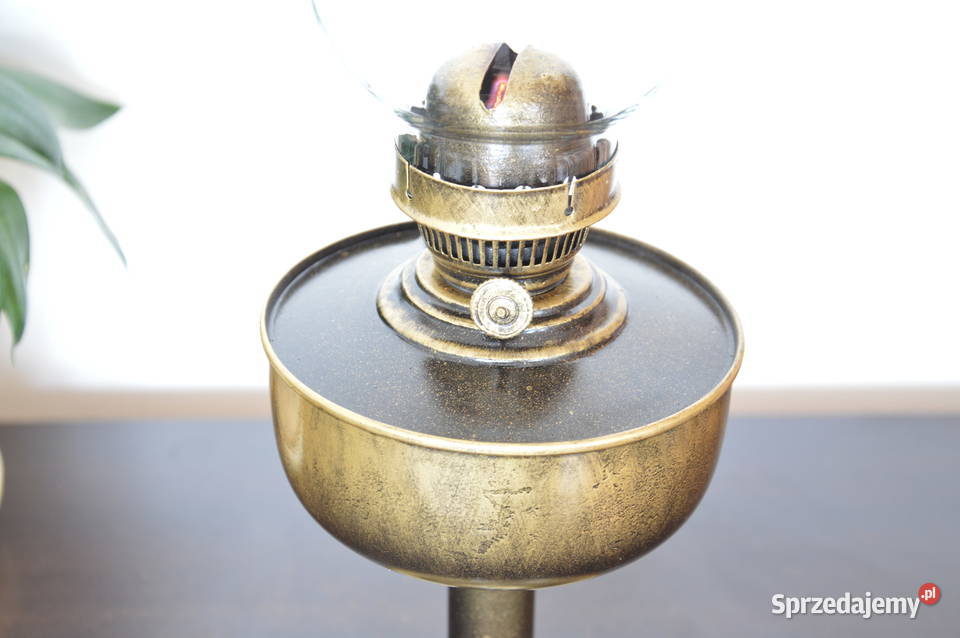 stara metalowa LAMPA NAFTOWA b stara Ditmar