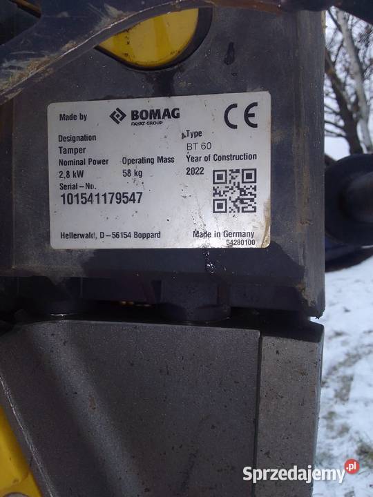 Bomag BT 60 zageszczarka skoczek 2022 Trzebiel