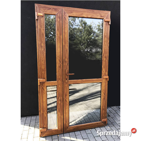 Nowe Drzwi dwuskrzydłowe PCV 150x210 Kraków