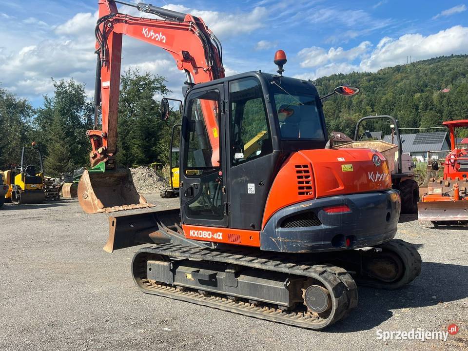 Minikoparka koparka gąsienicowa Kubota KX080 Maków Podhalański sprzedam