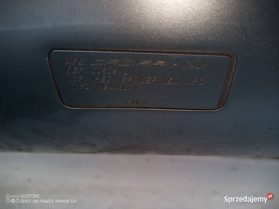 Spoiler regulowany Oricari Subaru Impreza GD osobowe Elizówka