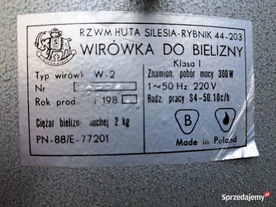 Wirówka do ubrań Krotoszyn