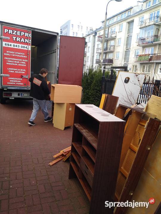 WYWÓZ MEBLI GABARYTÓW tragarze wynoszenie na mazowieckie Warszawa