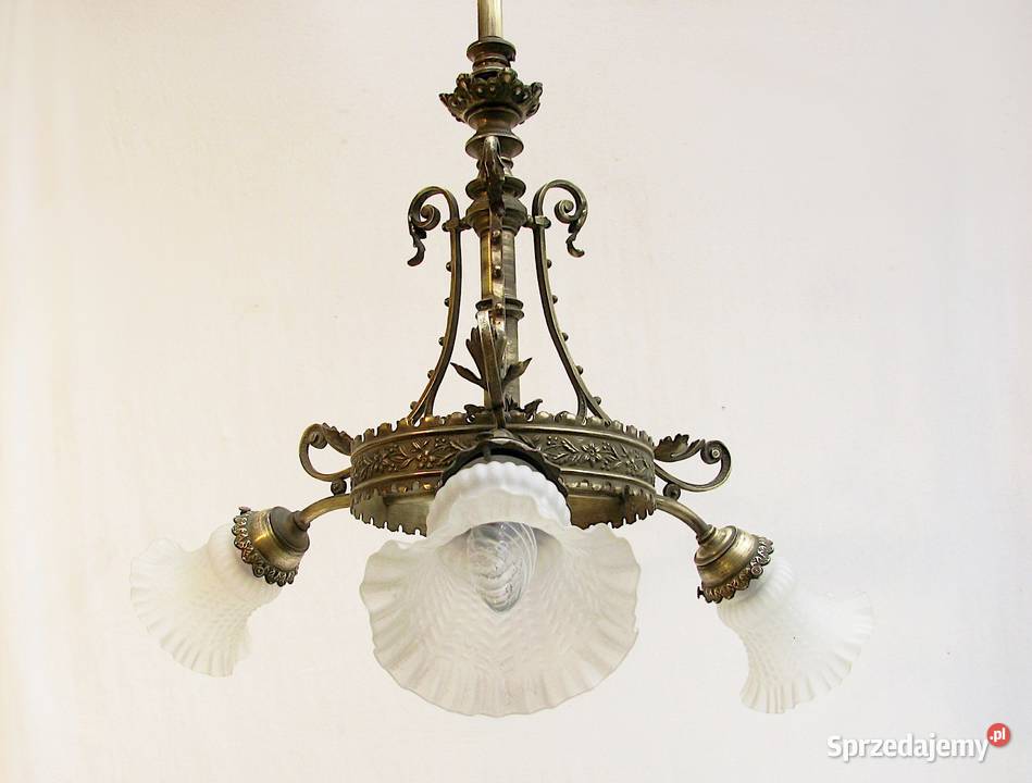 Żyrandol Lampa Francuska Mosiądz Paris zachodniopomorskie Szczecinek